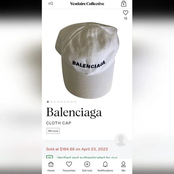 Balenciaga cloth cap - Picture 10 of 10